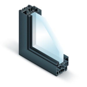 Performances thermiques fenêtre et porte fenêtre Alu minimaliste