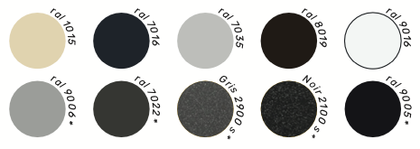 Palette de couleurs