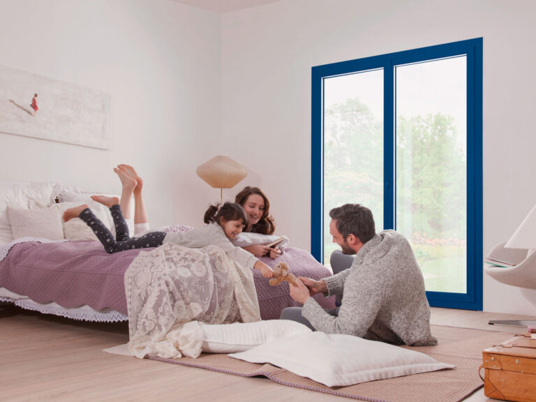 Fenêtre et porte fenêtre PVC bleu