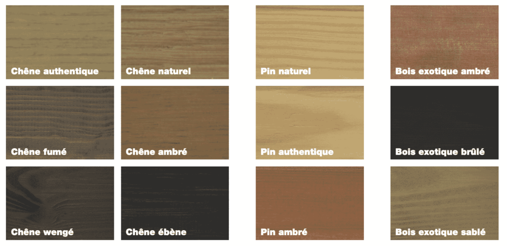 Variantes couleurs teintées baie coulissante bois LÉNA