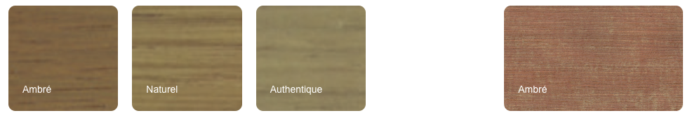 Palette de couleurs bois